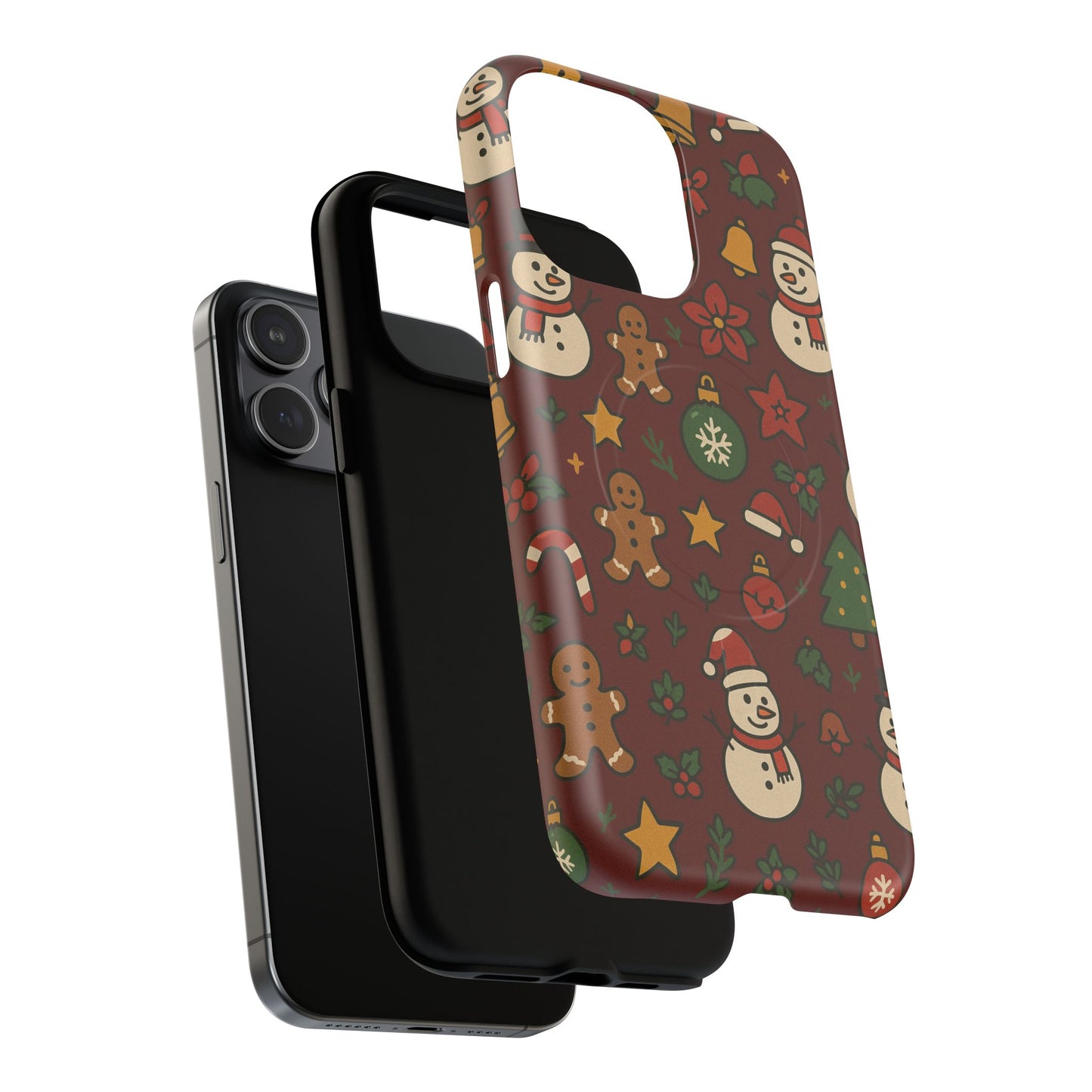 Snowman & Gingerbread Tough iPhone Case (MagSafe compatible)