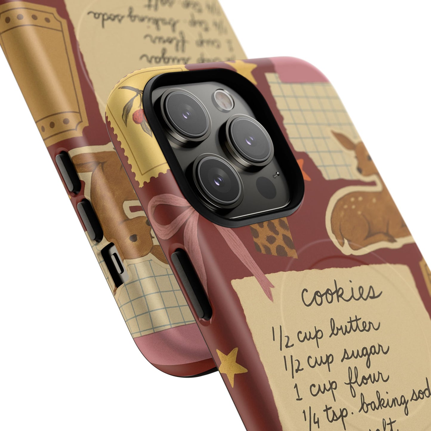 Holiday Receipt Stamps iPhone Case with MagSafe Compatibility