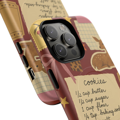 Holiday Receipt Stamps iPhone Case with MagSafe Compatibility