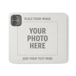 Personalized Flip Wallet Phone Case – Custom Photo & Text Wallet Cover