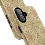 Vintage Rustic Foral Tiles iPhone Case | MagSafe - Shamo's