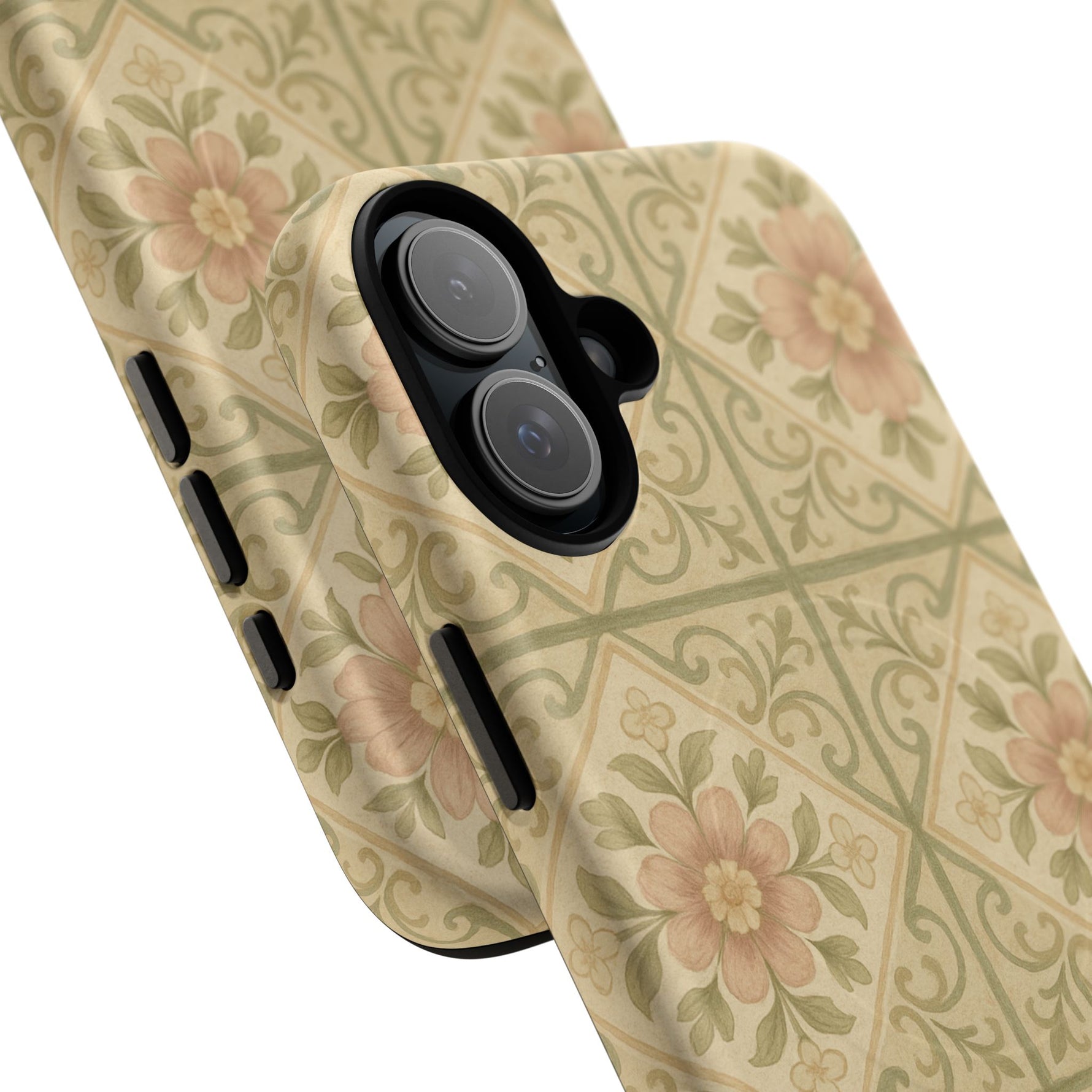 Vintage Rustic Foral Tiles iPhone Case | MagSafe - Shamo's