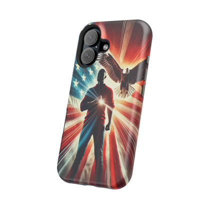 Magnetic Tough Phone Case with MagSafe Compatibility - Proud American Design Edition