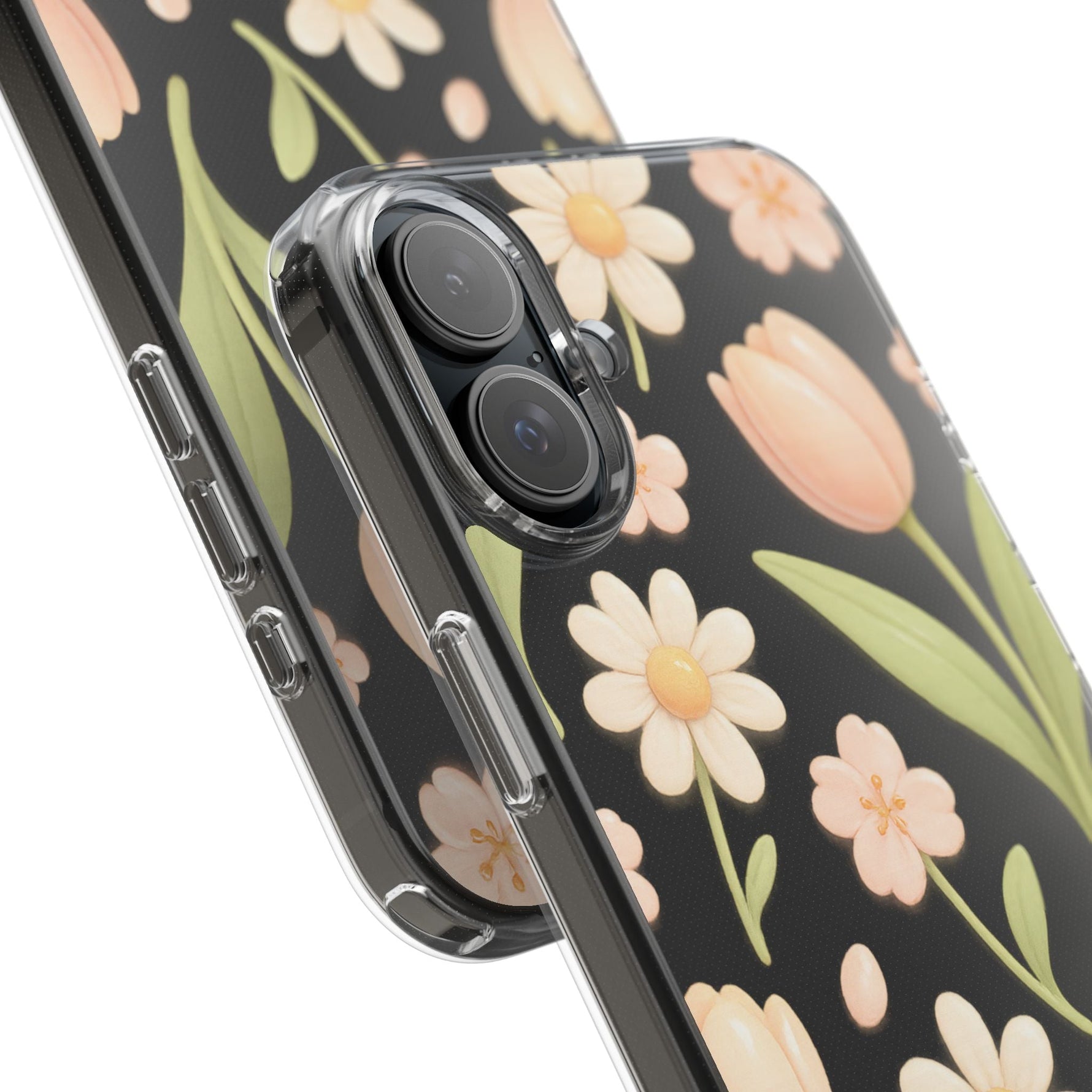 Floral Impact-Resistant Clear iPhone Case  Shamo's