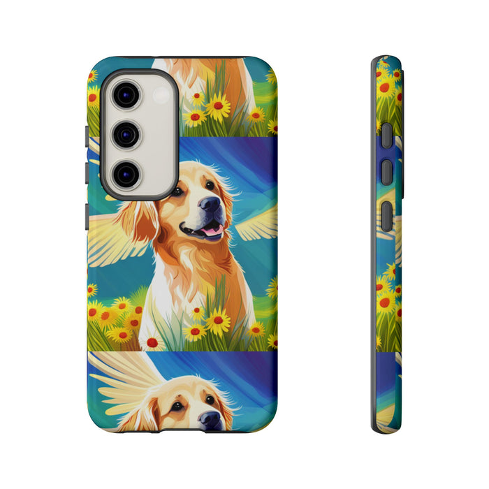 Tough Cases Golden Retriever with Wings Phone case