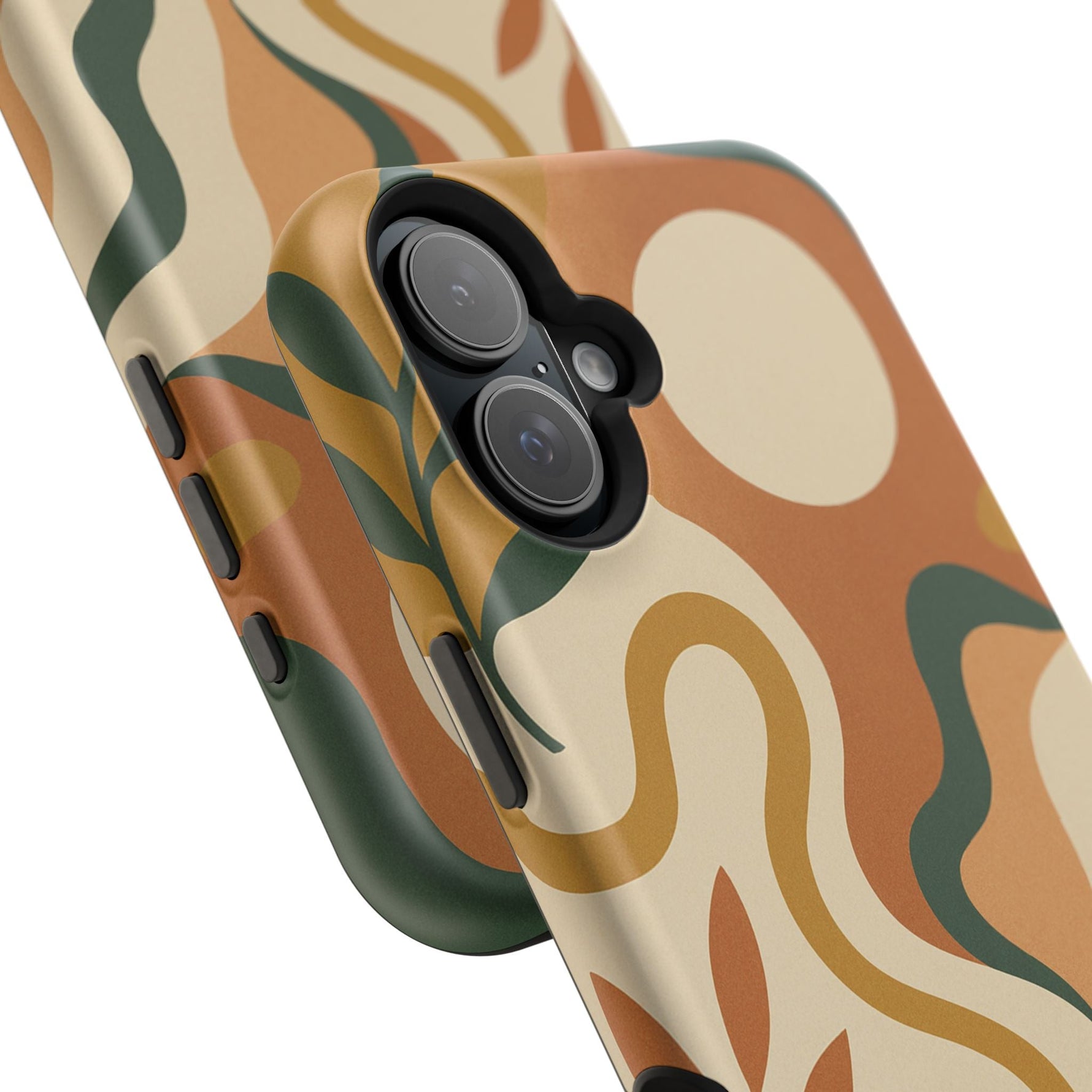 Abstract Earth-Tone Impact iPhone Case — MagSafe  Shamo's