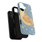 Sleepy Teddy Bear & Stars iPhone Case with MagSafe  Shamo's