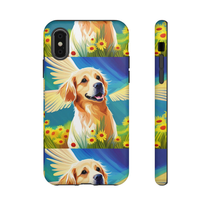 Tough Cases Golden Retriever with Wings Phone case