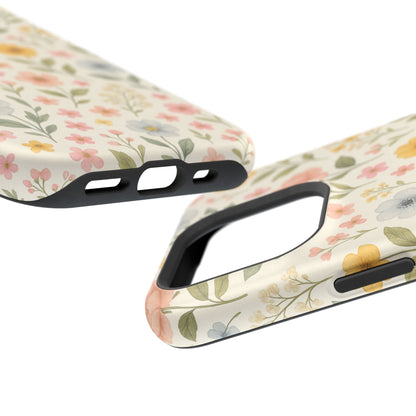 Floral Garden Impact iPhone Case with MagSafe compatibility  Shamo's