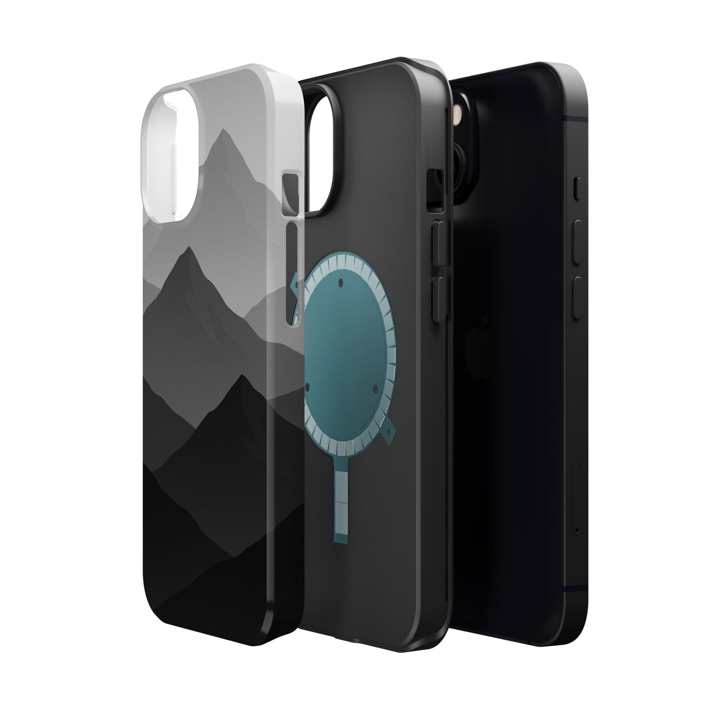 Monochrome Mountain Design iPhone Case | MagSafe  Shamo's