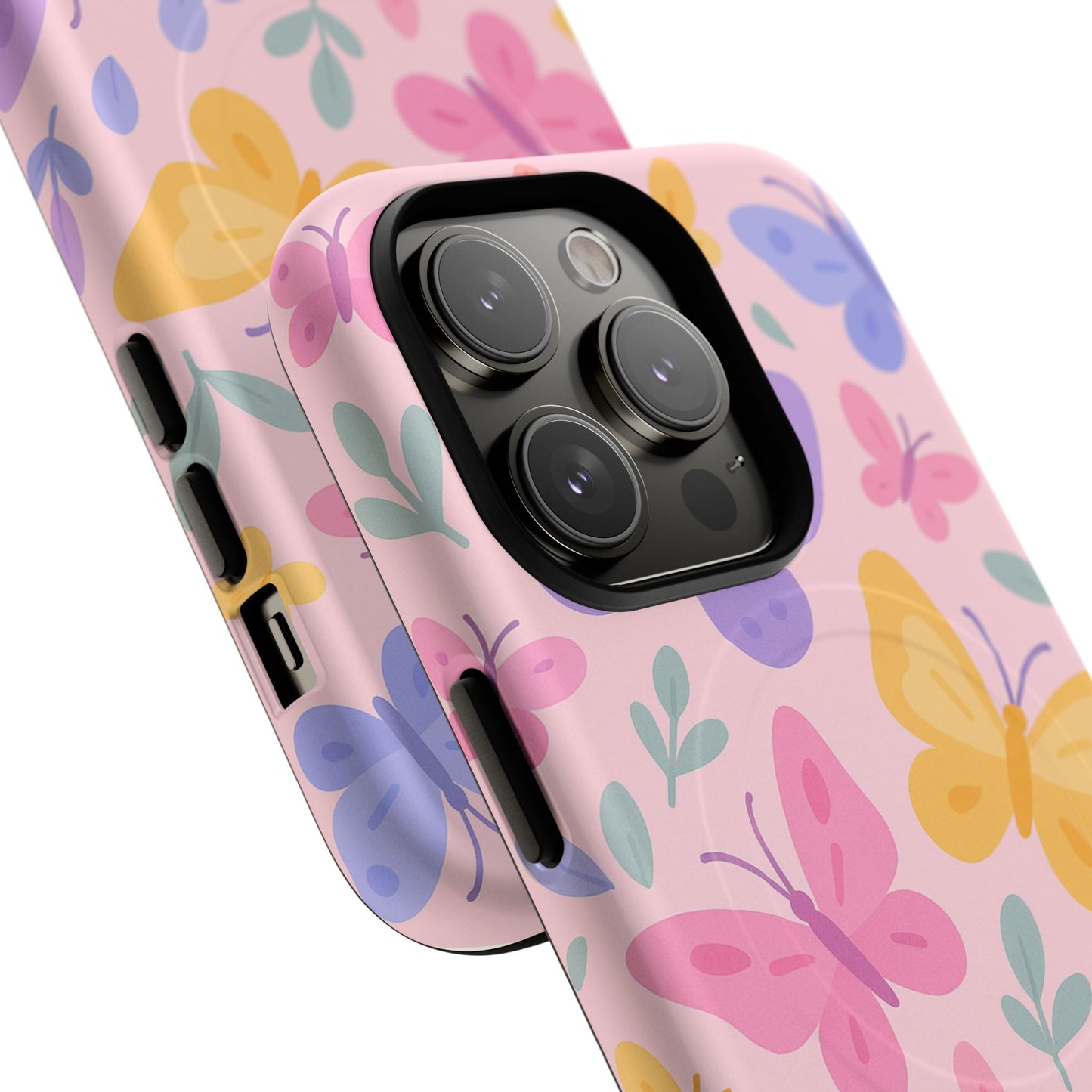 Butterfly Pattern Compatible with MagSafe Tough Magnetic Phone Case