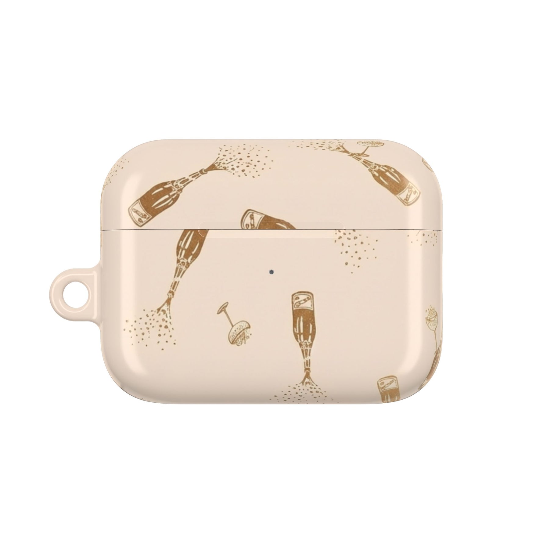 AirPod Case — Champagne Bubbles Pattern Silicone Case