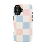 Pastel Checkerboard Pattern iPhone Cases - MagSafe - Shamo's