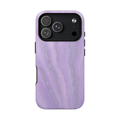 Lavender Marble iPhone Case with MagSafe - Shamo's