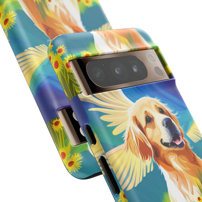 Tough Cases Golden Retriever with Wings Phone case