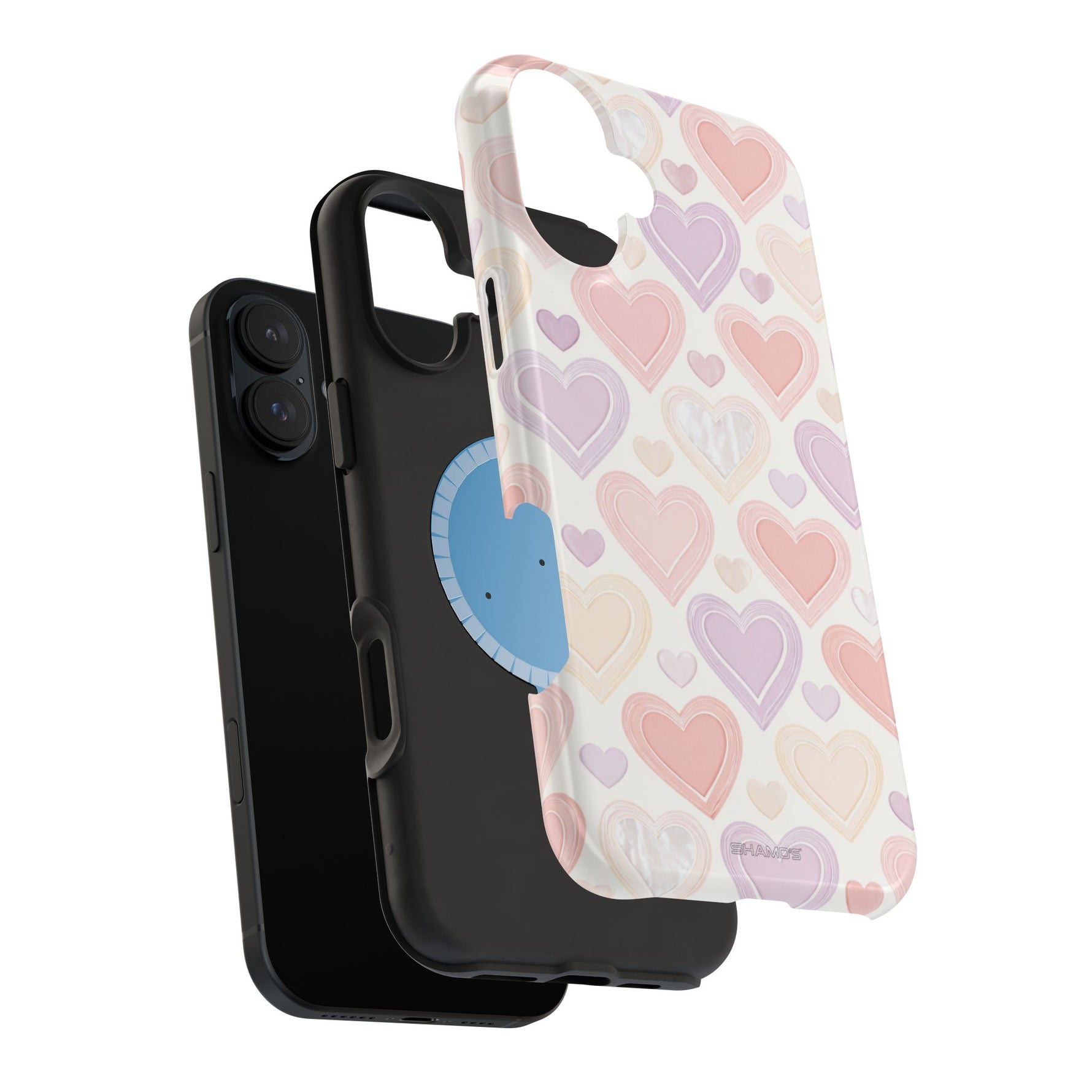 Pastel Heart Love MagSafe Impact-Resistant iPhone Case