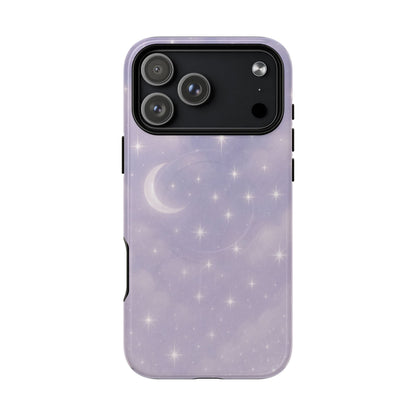Celestial Lavender iPhone Case — Moon & Stars MagSafe Compatible - Shamo's