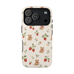 Strawberry Teddy iPhone Case with MagSafe