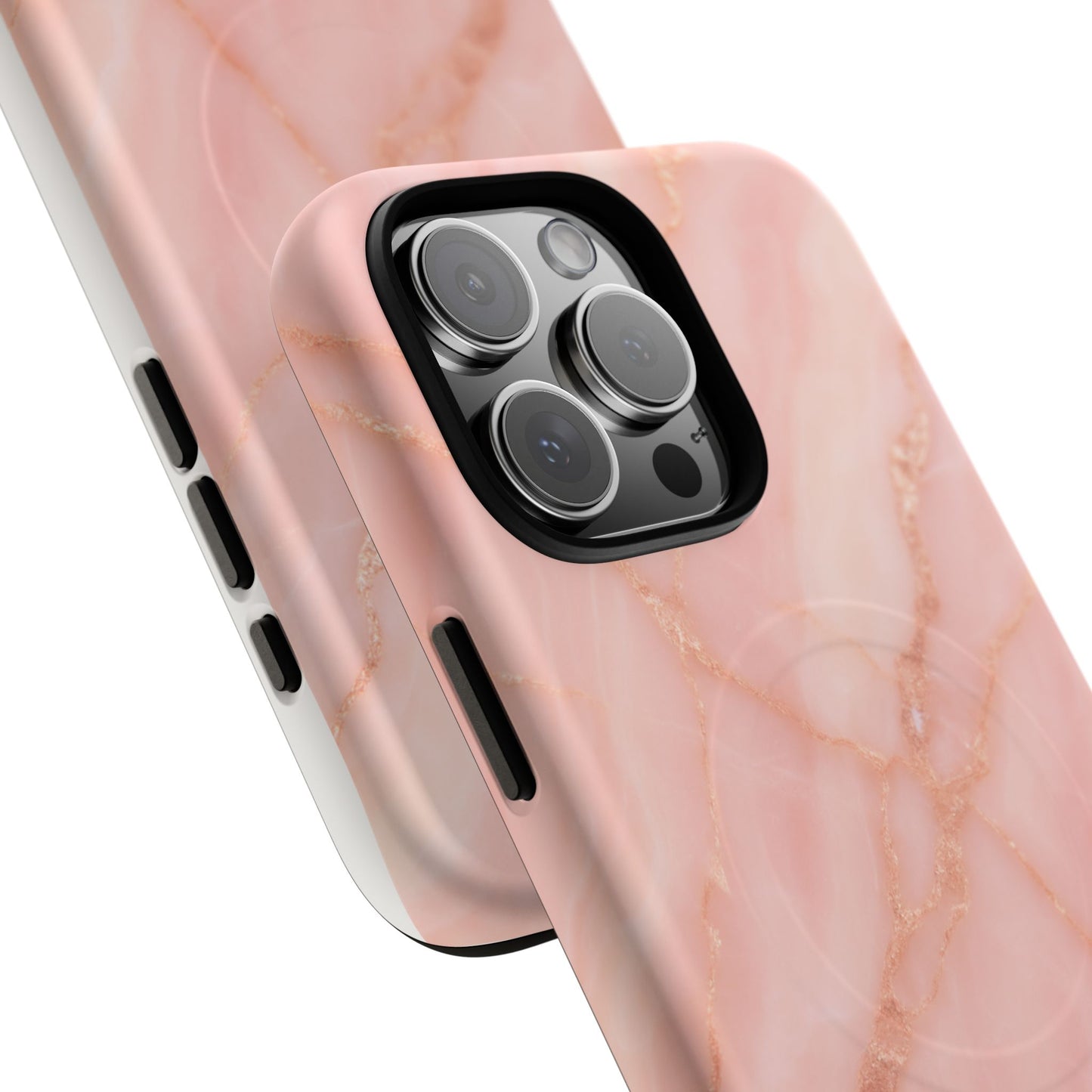 Blush Pink Marble iPhone Case with MagSafe