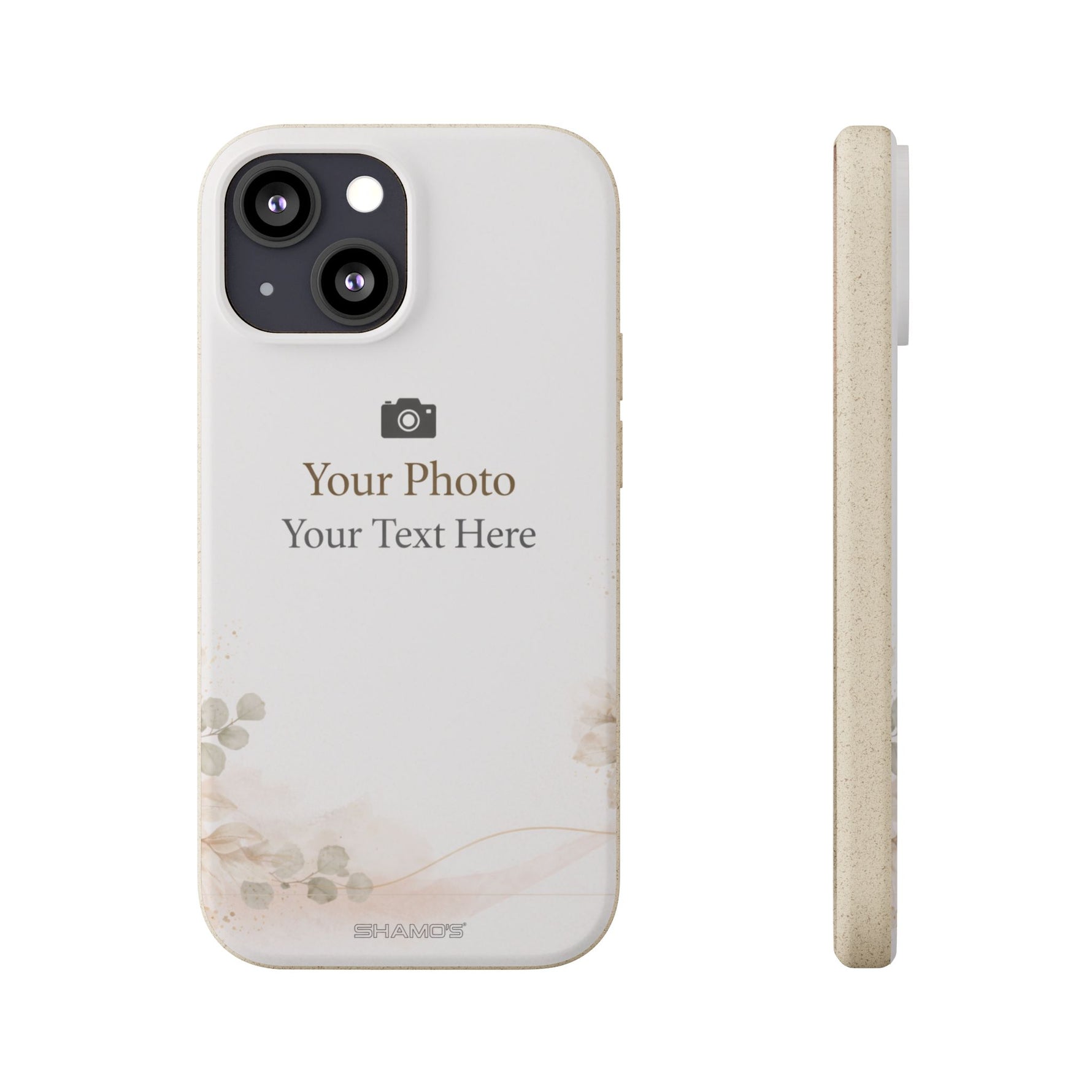 Personalizable Biodegradable Custom Phone Case | Add your own Photo and Text - iPhone 17 Pro Max - Shamo's