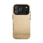 Gold Glitter Holiday iPhone Case — MagSafe-Compatible Design - Shamo's