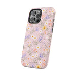 Pastel Floral MagSafe Compatible Magnetic Impact Phone Case