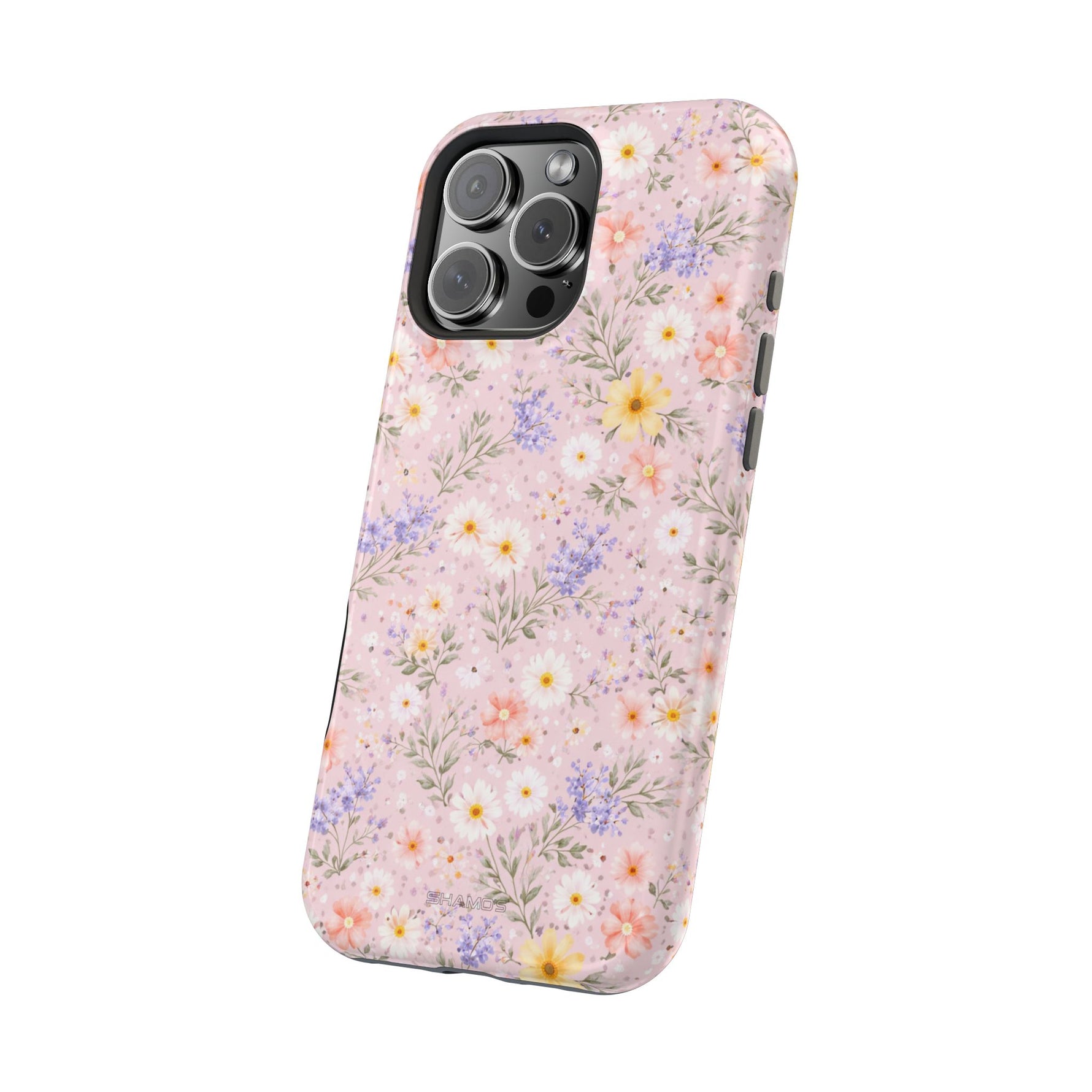 Pastel Floral MagSafe Compatible Magnetic Impact Phone Case