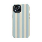Blue Strips Pattern iPhone Case Compatible with MagSafe - Shamo's