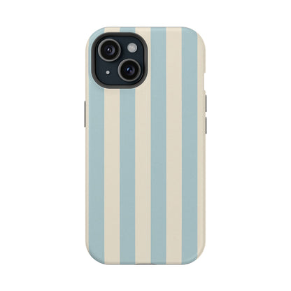 Blue Strips Pattern iPhone Case Compatible with MagSafe