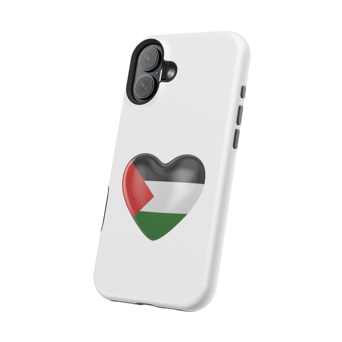 MagSafe Tough Cases with Palestinian flag in heart shape