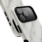 Classic White Marble iPhone Case with MagSafe  Shamo's