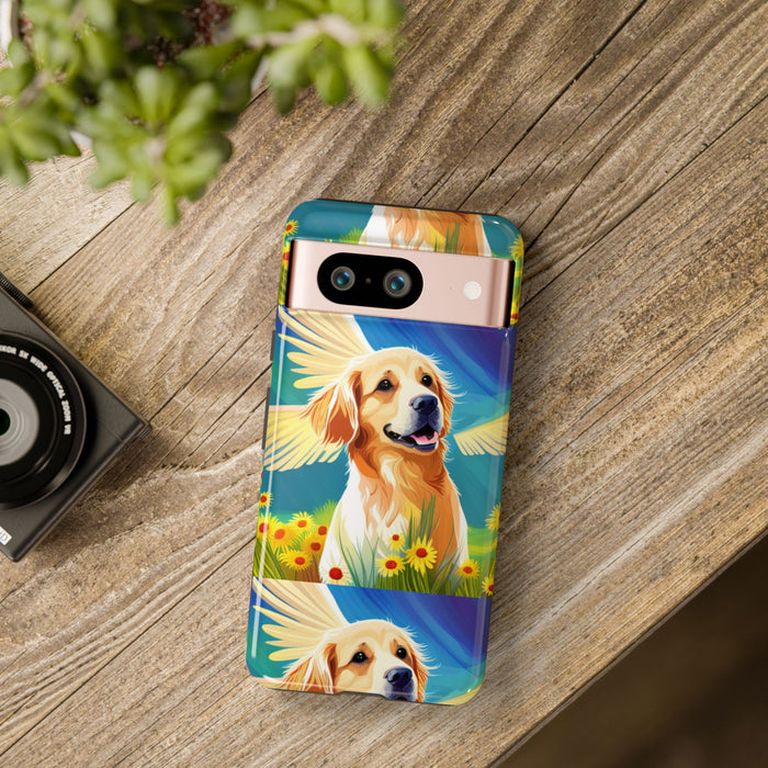 Tough Cases Golden Retriever with Wings Phone case