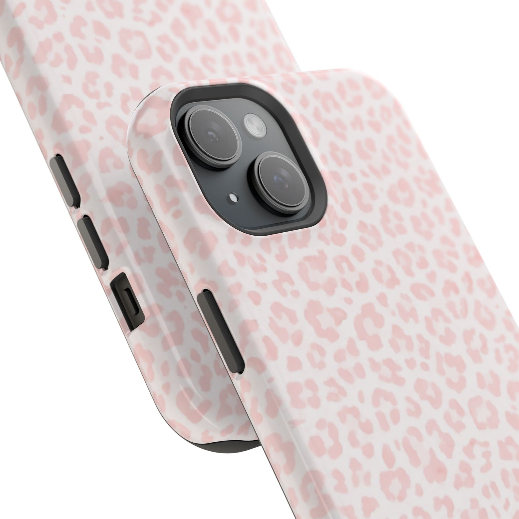 Pink Leopard Impact-Resistant iPhone Case | MagSafe