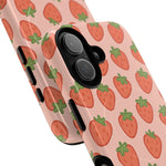Strawberry Pattern Magnetic Phone Case | Berry Sweet Love - Shamo's