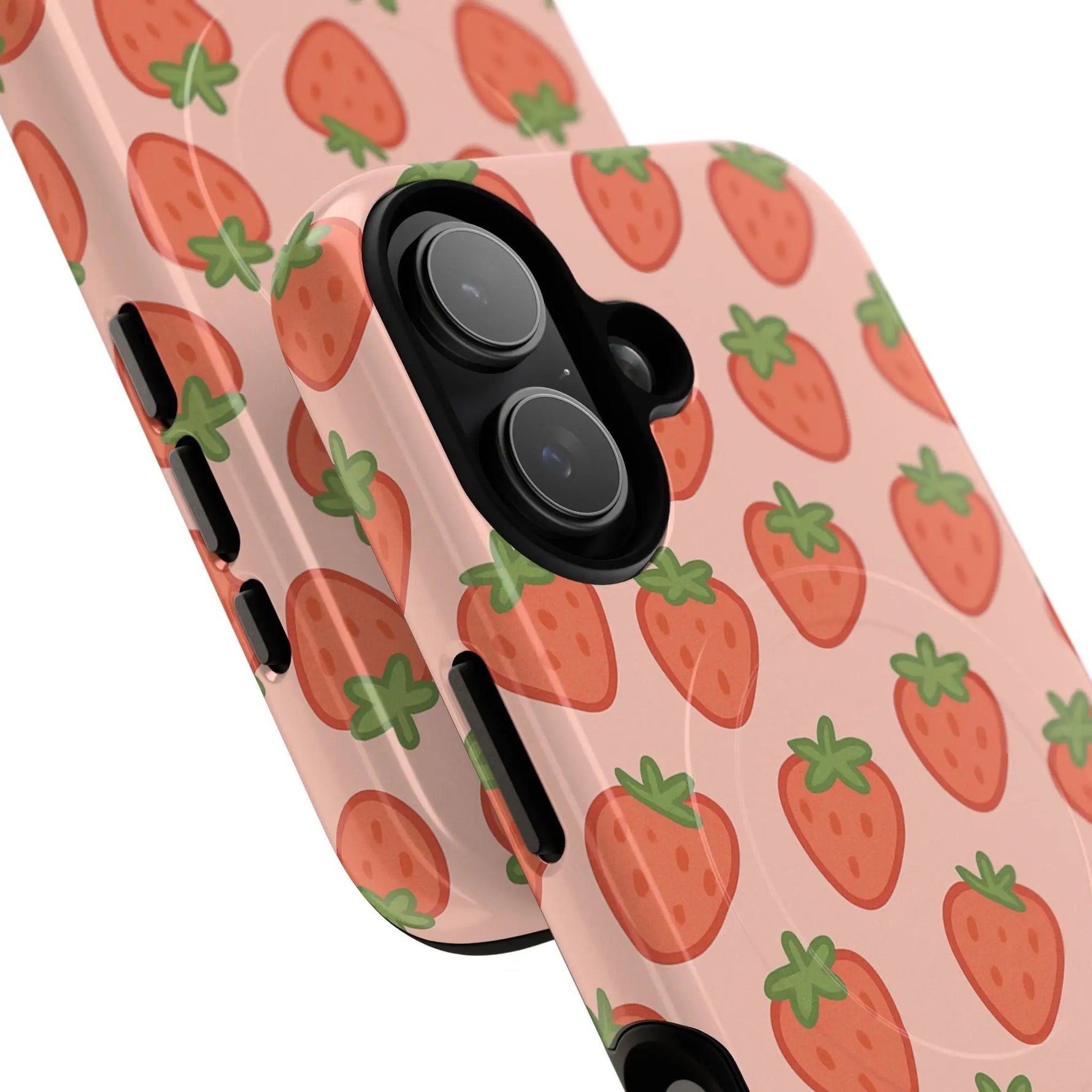 Strawberry Pattern Magnetic Phone Case | Berry Sweet Love - Shamo's