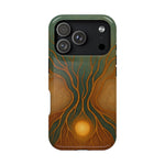 Abstract Tree of Life Design Golden Origin iPhone Case | MagSafe Compatible  Shamo's iPhone 17 Pro / Glossy