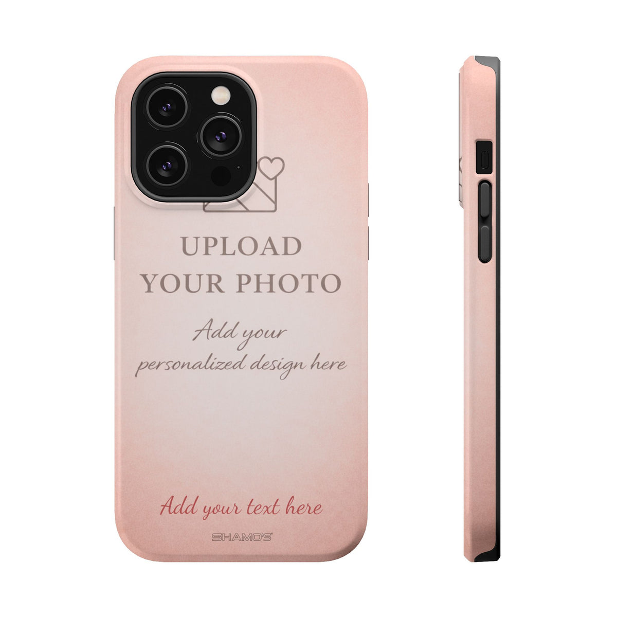 Personalizable iPhone Case | Add Your Own Photo and Text | MagSafe Compatible