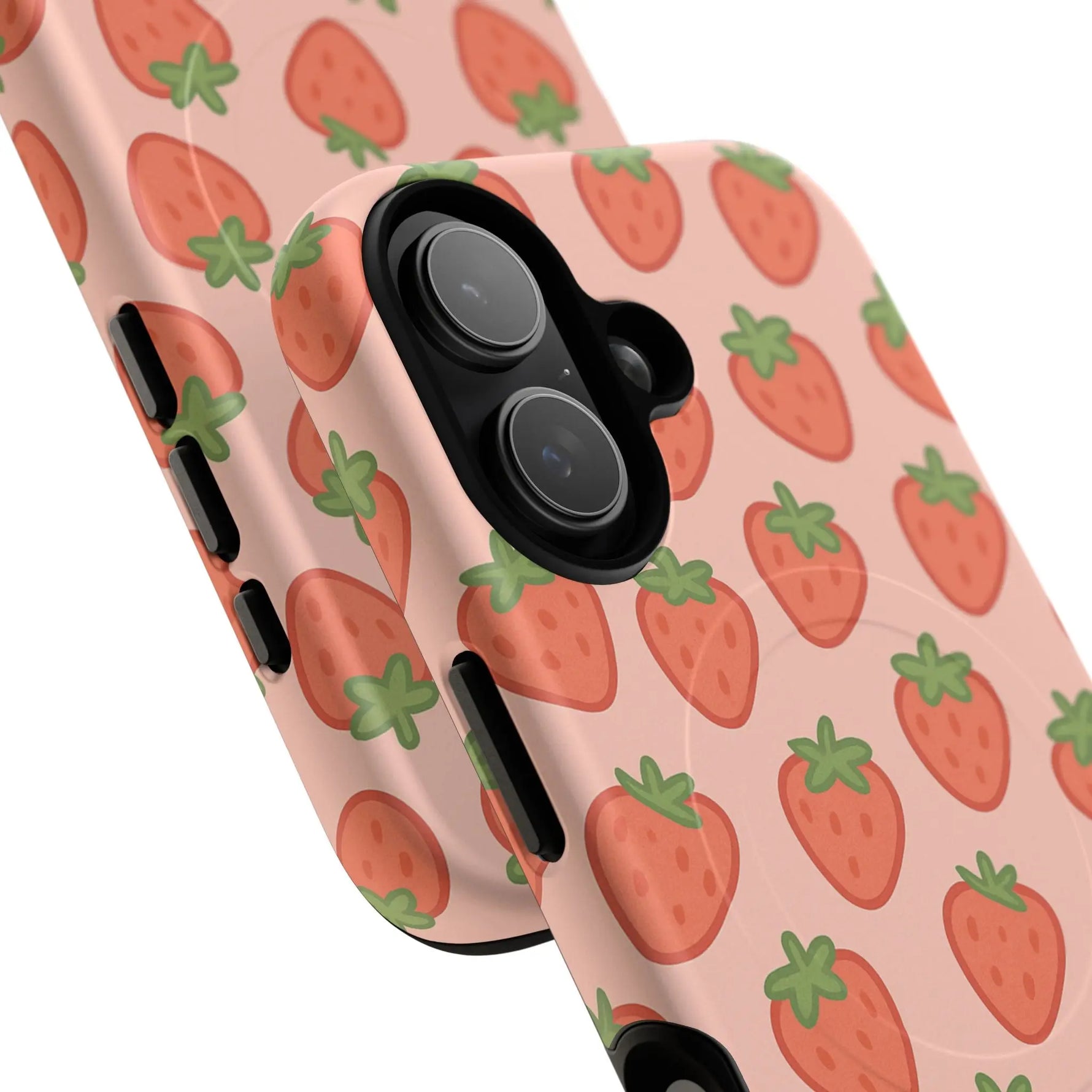 Strawberry Pattern Magnetic Phone Case | Berry Sweet Love - Shamo's