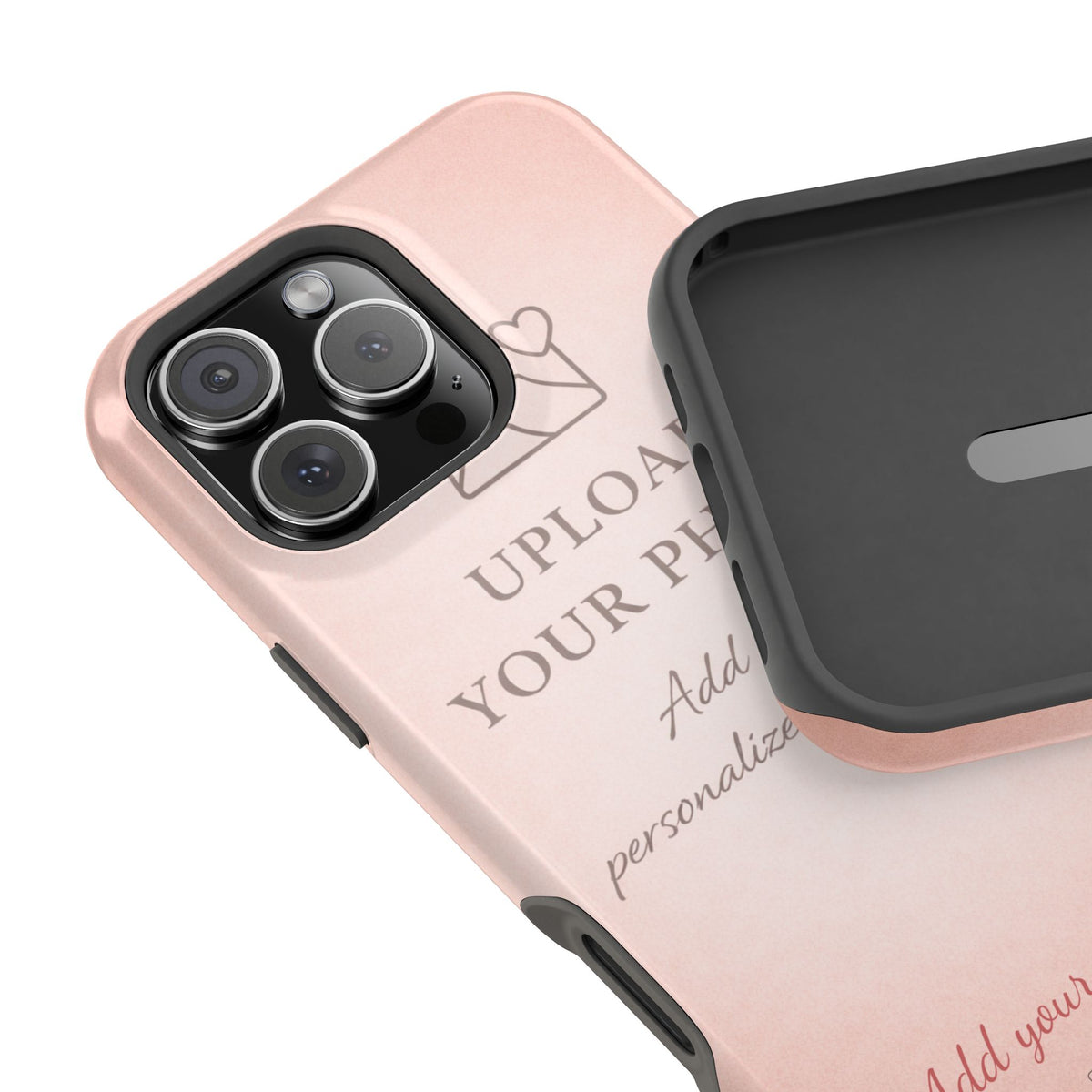 Personalizable iPhone Case | Add Your Own Photo and Text | MagSafe Compatible