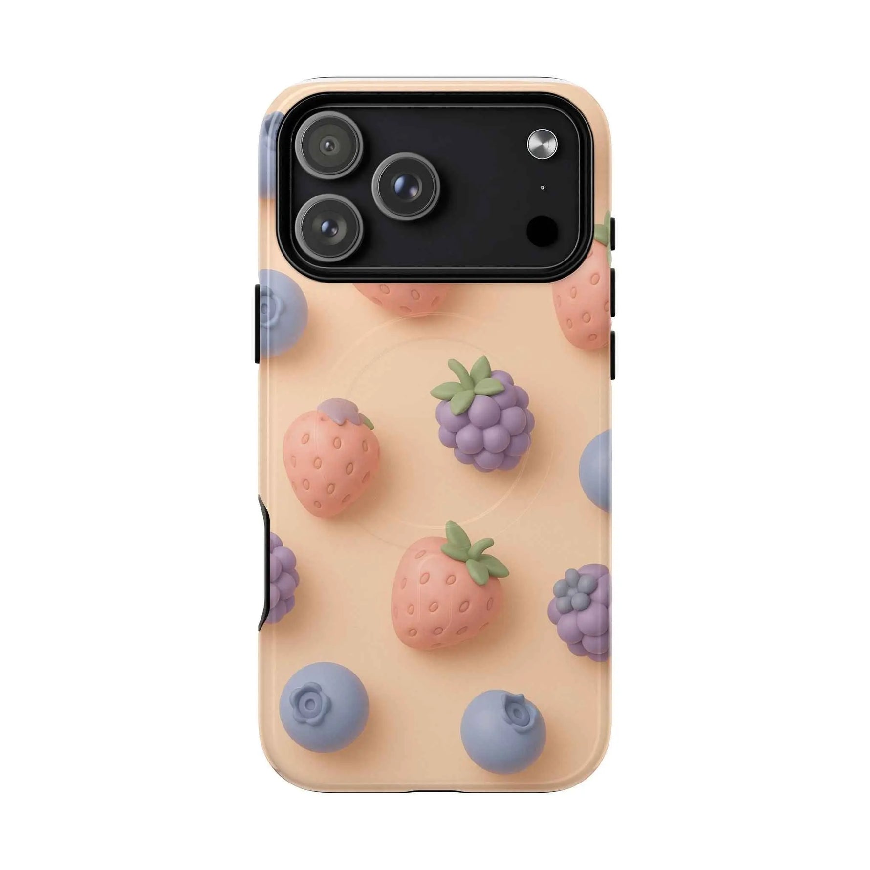 Fruitful 3D Strawberries Berries Tough Magnetic MagSafe Phone Case