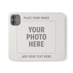 Personalized Flip Wallet Phone Case – Custom Photo & Text Wallet Cover