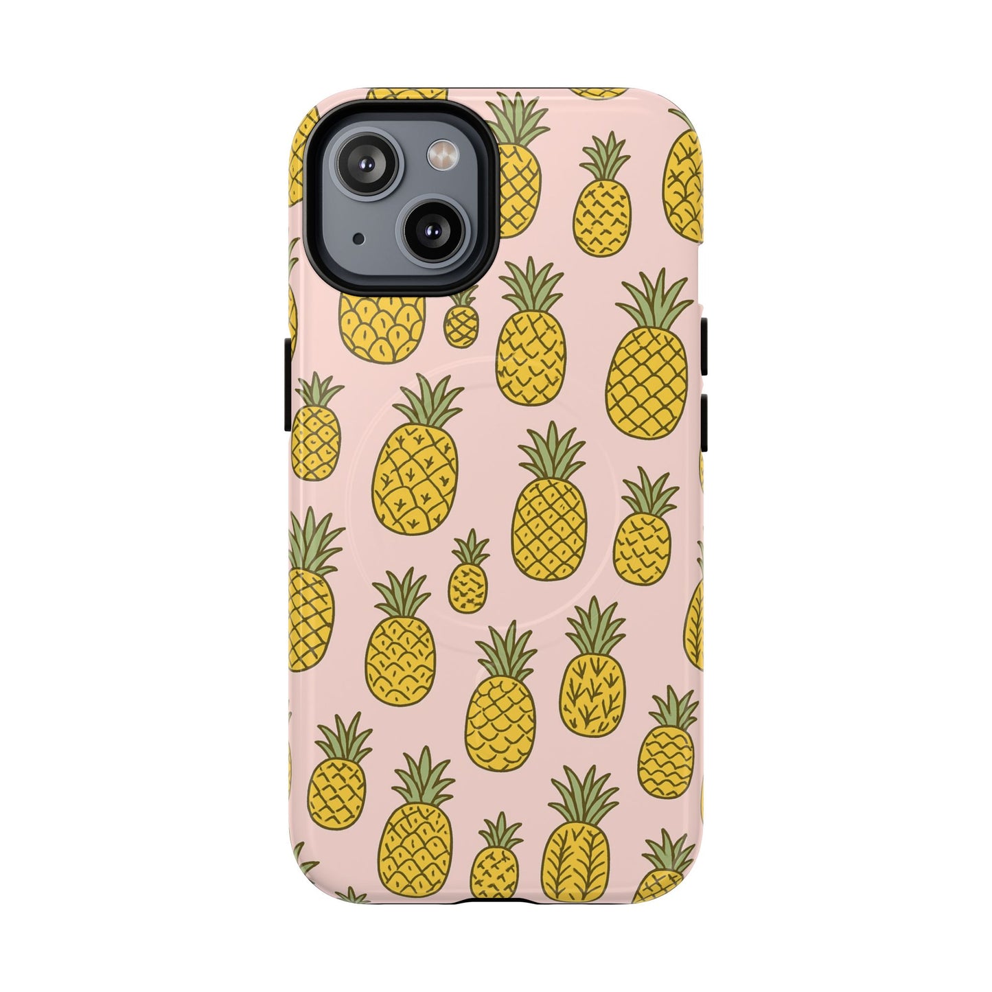 Pineapple Pattern Fruit Case for iPhone | MagSafe Compatible