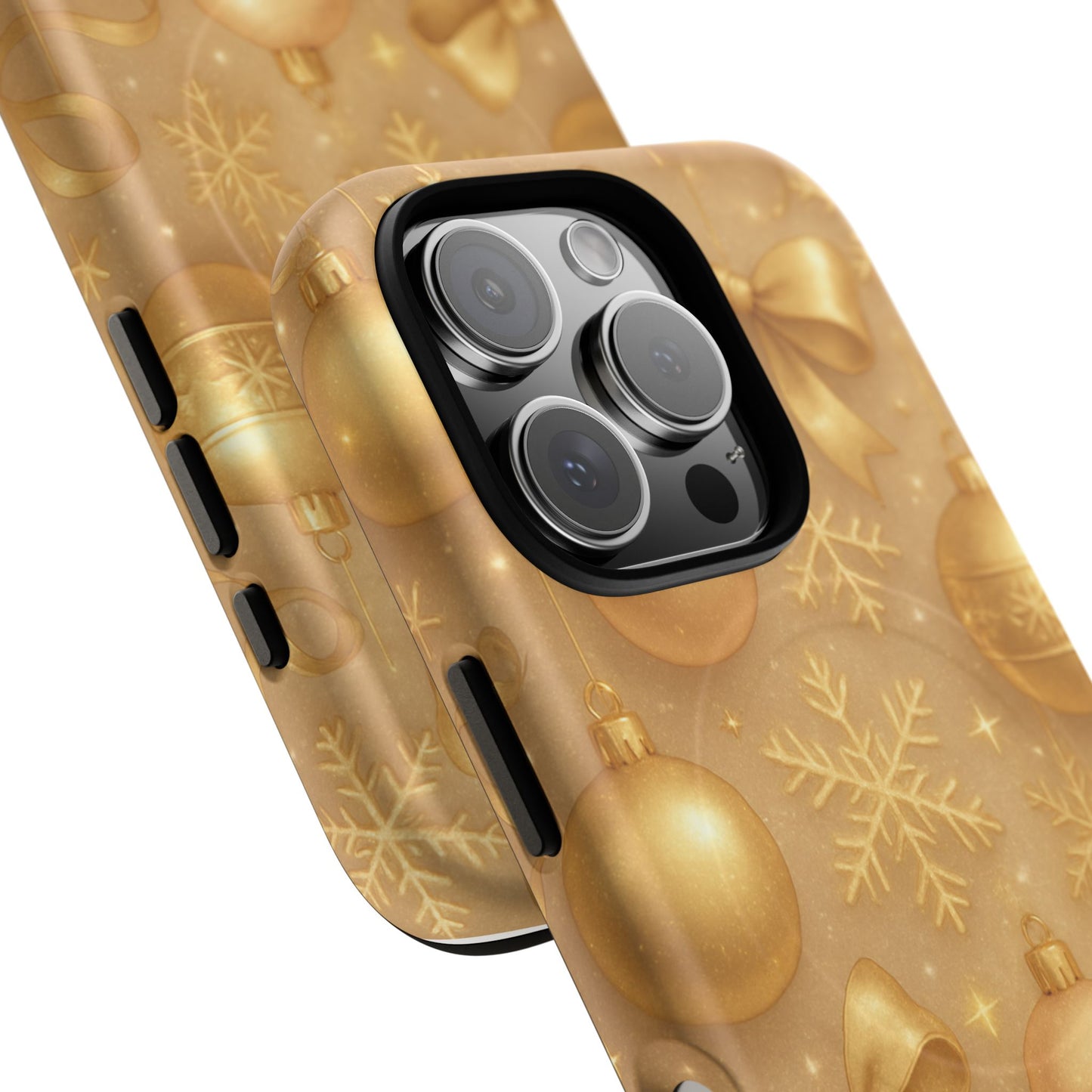 Holiday Gold Ornament iPhone Case | Compatible with MagSafe