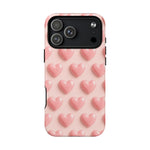 Baby Pink Pearl Hearts 3D iPhone Case | MagSafe - Shamo's
