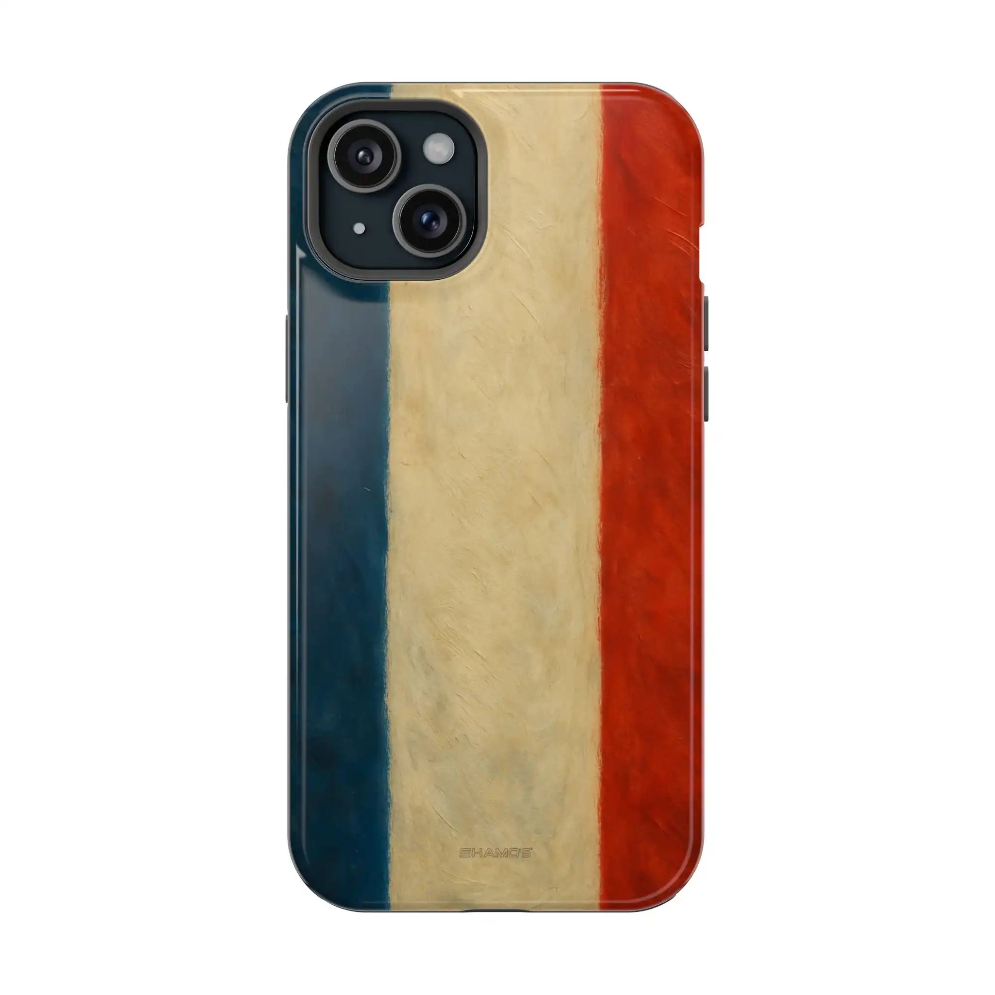 France Flag Tough Impact MagSafe iPhone Case - iPhone 15 Plus / Glossy - Shamo's