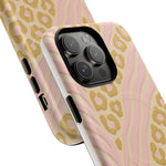 Pink Gold Leopard iPhone Case compatible with MagSafe  Shamo's