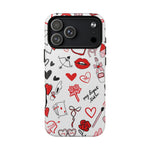 Love Doodle Tough iPhone Case (MagSafe compatible)  Shamo's iPhone 17 Pro Max / Glossy
