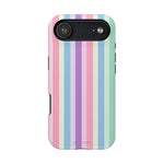 Pastel Stripe MagSafe Compatible Magnetic Impact-Resistant Phone Case - iPhone 17 Air / Matte - Shamo's
