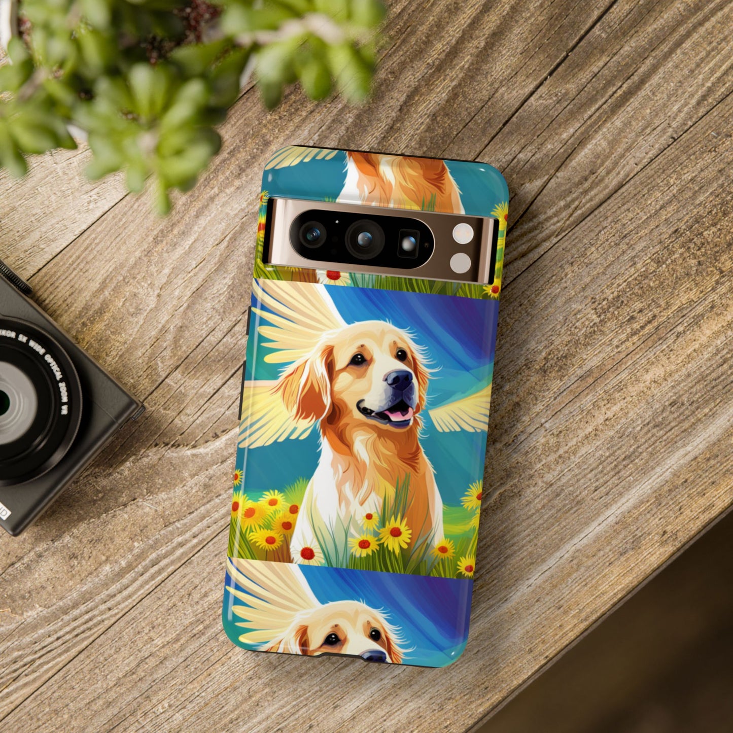 Tough Cases Golden Retriever with Wings Phone case