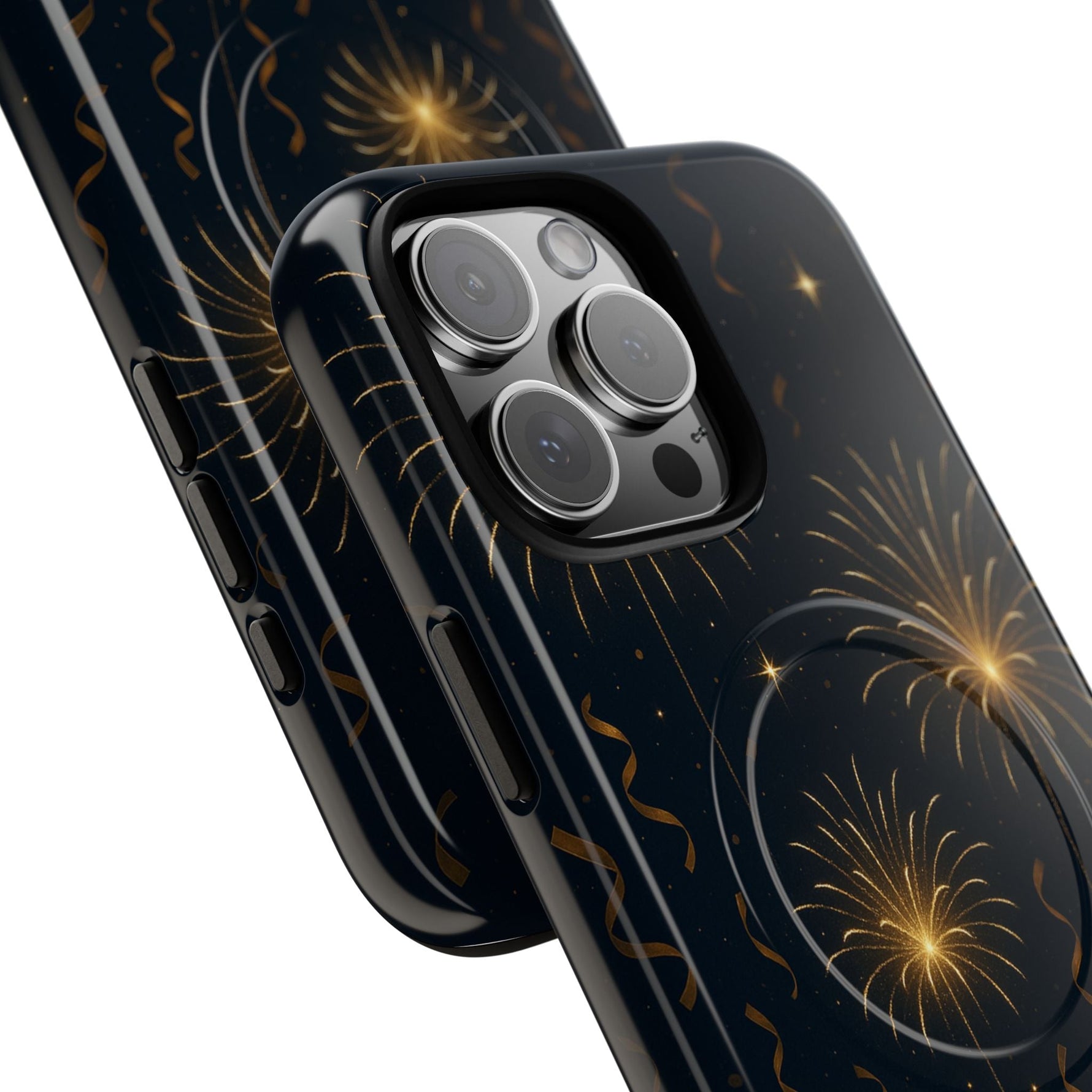 Gold Fireworks Celebration iPhone Case with MagSafe  Shamo's